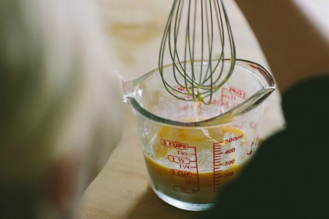 Beating an Egg In Measuring Cup | Sarah Kieffer | The Vanilla Bean Blog 
